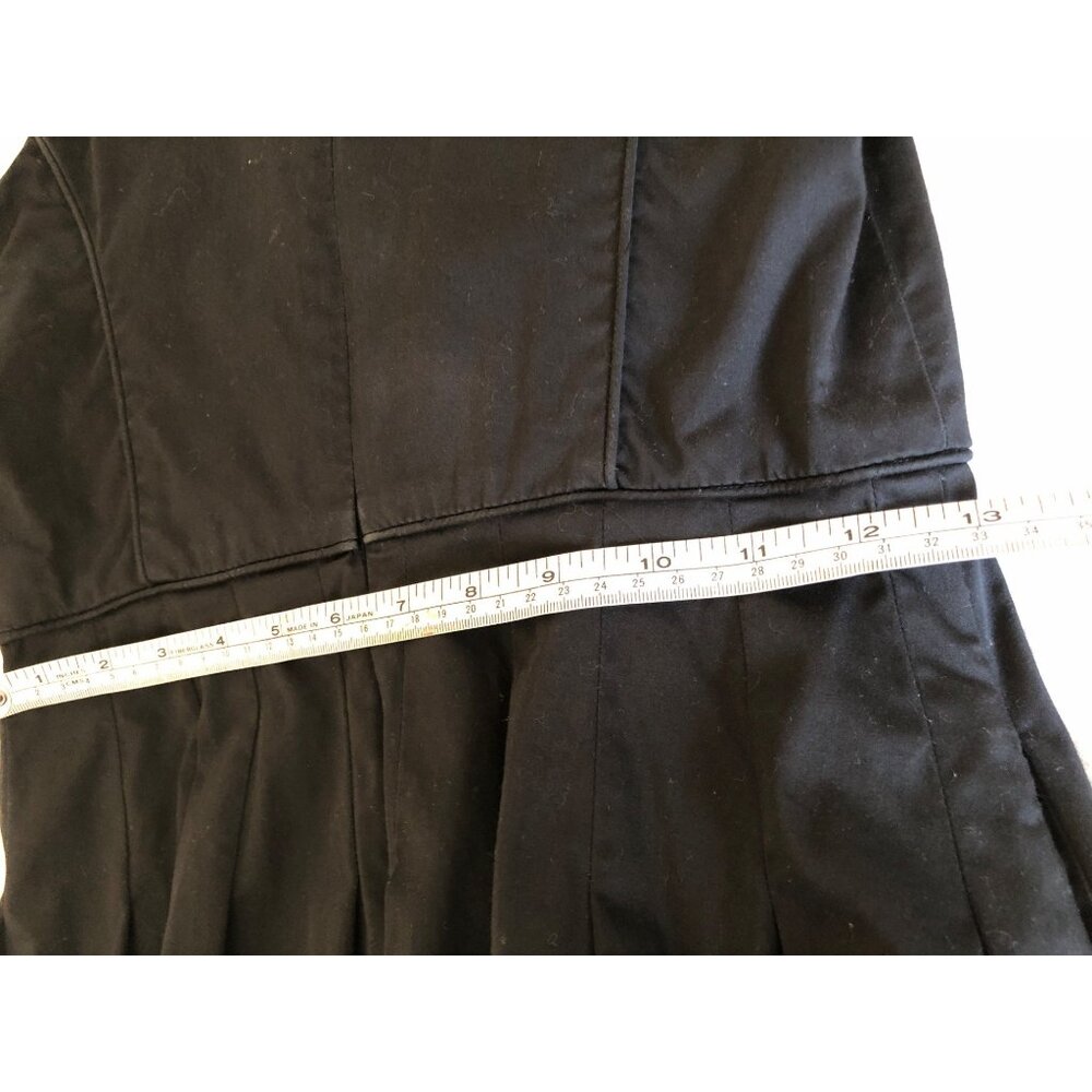 Talbots Dress Black Fit Flare Cotton 50s Classic Retro Basic Pockets Womens 2 - Picture 9 of 9